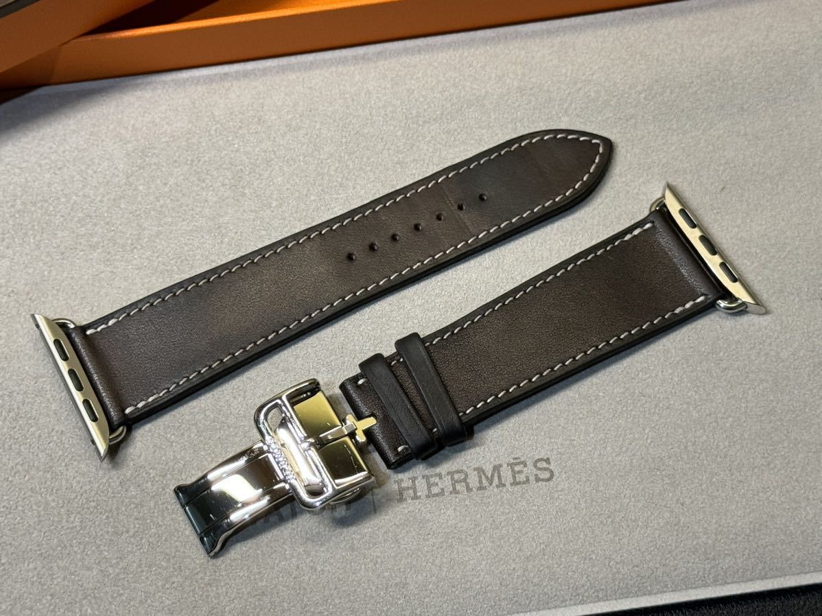 即決 美品 Apple Watch HERMES 45mm 44mm バレニア エベンヌ 即決 美品 Apple Watch HERMES 45mm 44mm バレニア エベンヌ
