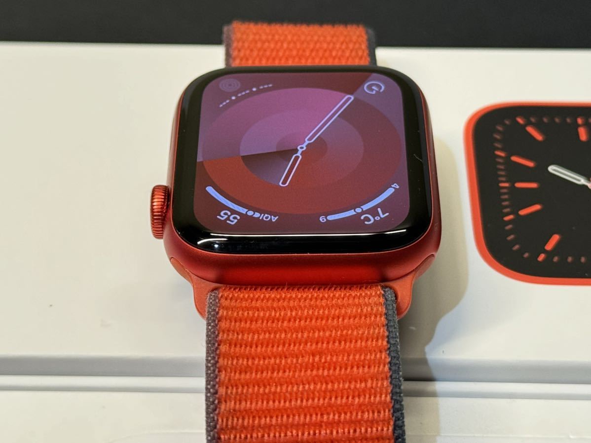 ☆即決 本体未使用 バッテリー100% Apple Watch series6 44mm アップルウォッチ GPSモデル レッドアルミニウム RED 心電図 シリーズ6 094_画像5