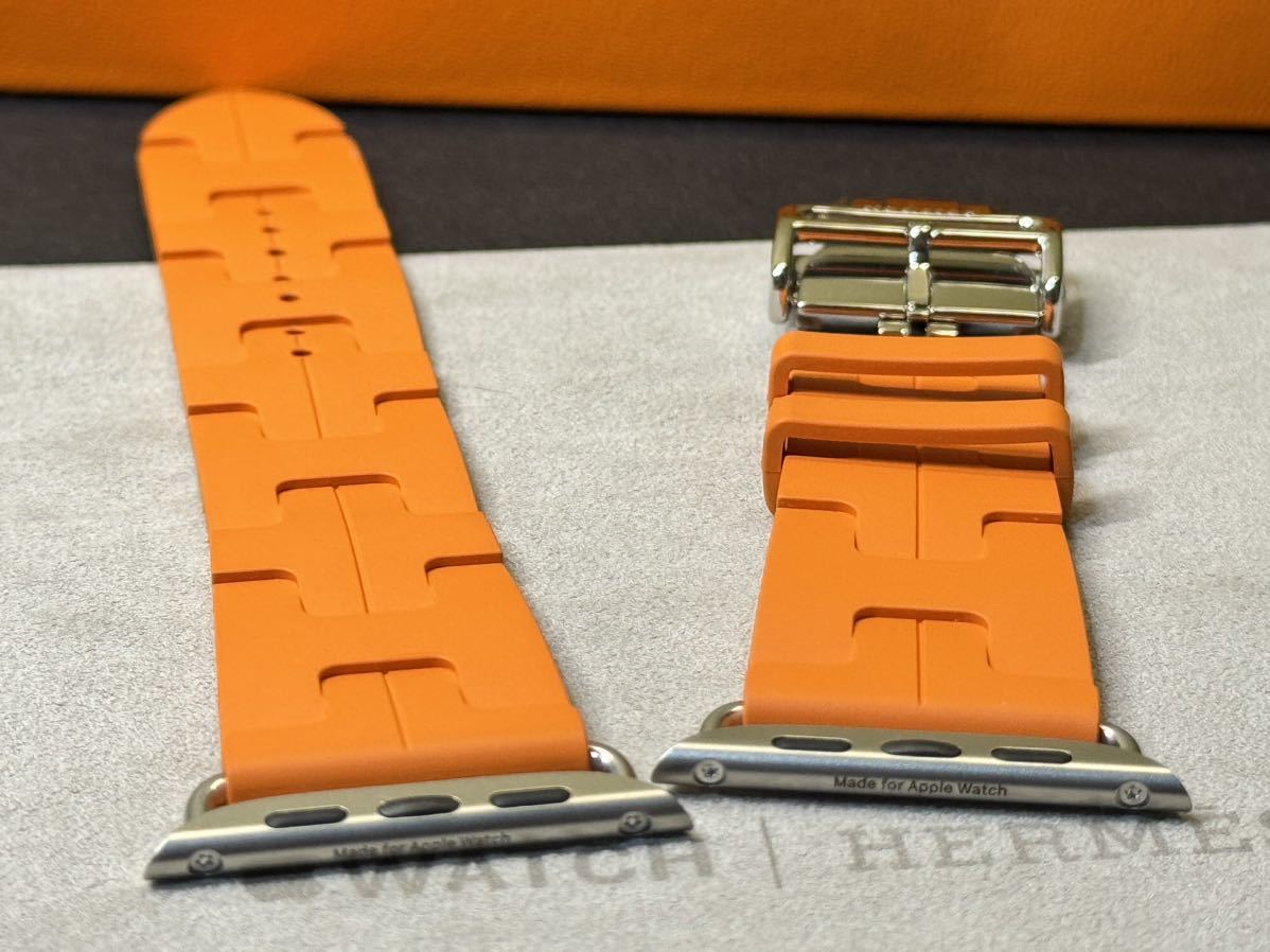 即決 Series9 キリム Apple Watch Hermes 45mm 44mm オレンジ 即決 Series9 キリム Apple Watch Hermes 45mm 44mm オレンジ