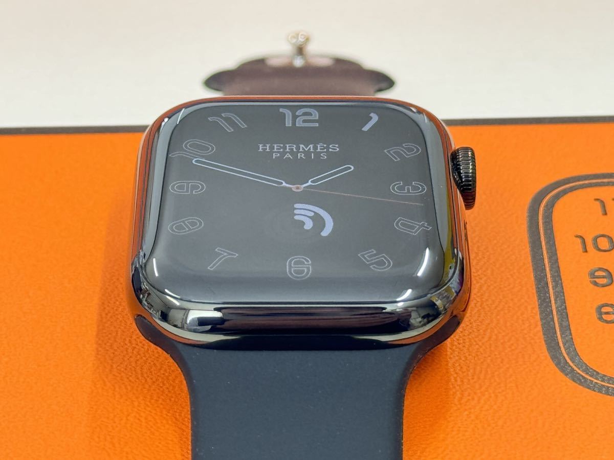 即決 ケア+ 美品 100% Apple Watch series9 HERMES 45mm アップル 