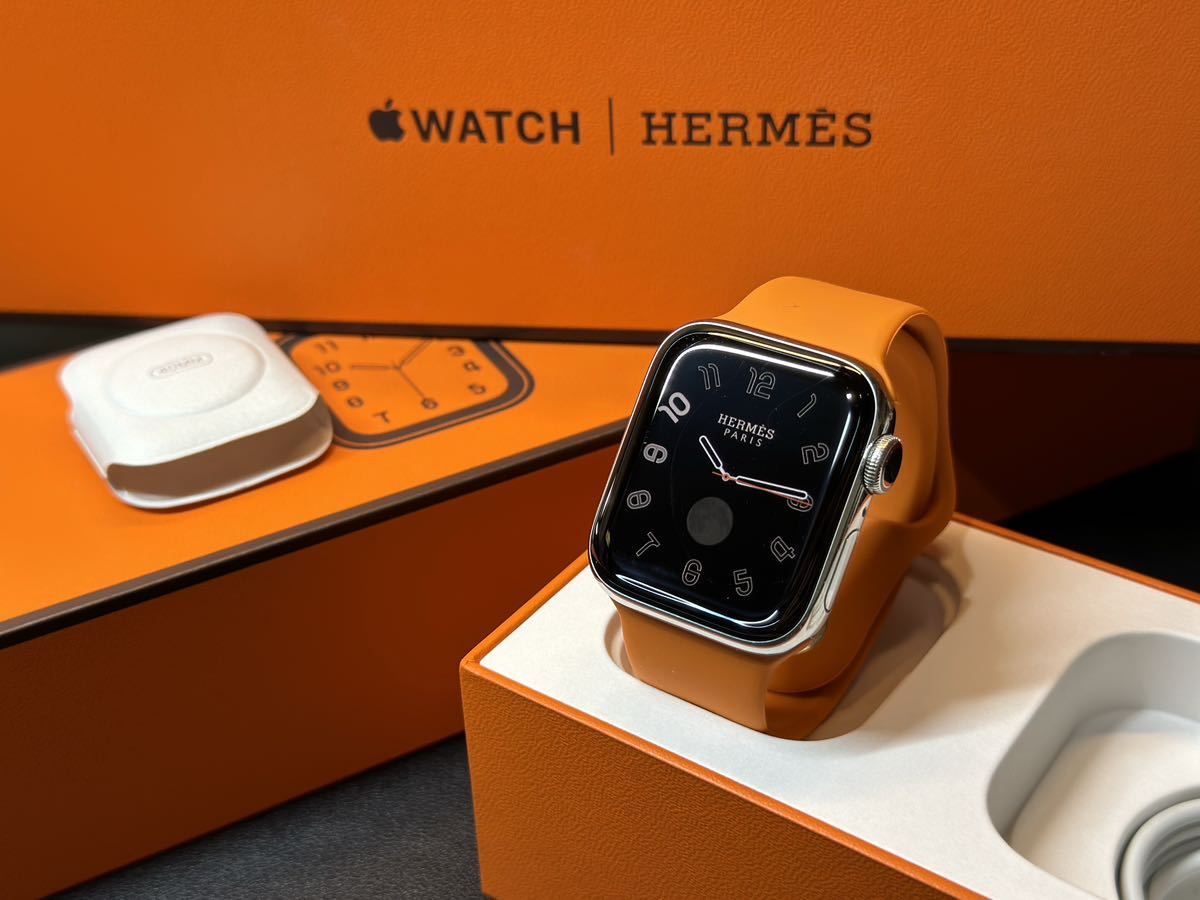 ☆即決 美品 Apple Watch series6 HERMES 40mm アップルウォッチ エルメス GPS+Cellular ステンレス  シリーズ6 002