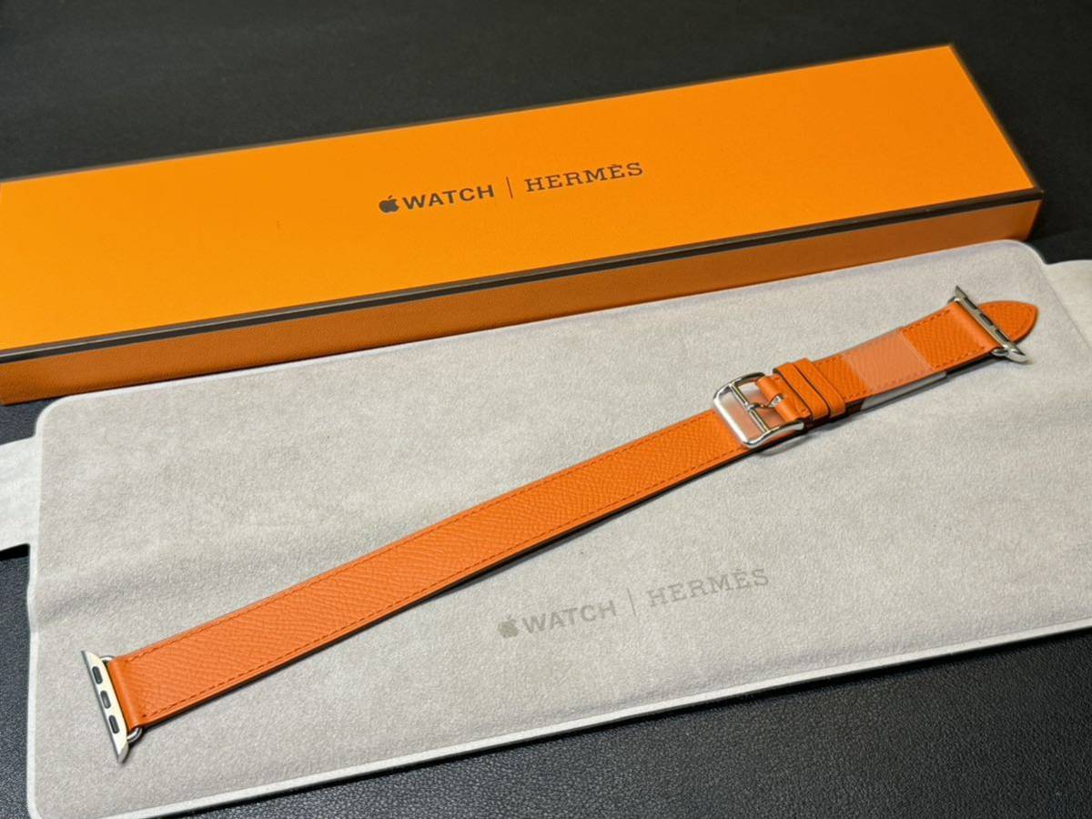 ☆即決 未使用 レア 純正 Apple Watch Hermes 41mm 41mm エプソン フー シンプル トゥール レザー エルメス アップルウォッチ 176_画像1