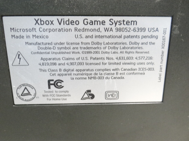 H1541　XBOX マイクロソフト　Microsoft Xbox Video Game System 　通電のみ確認済み_画像10