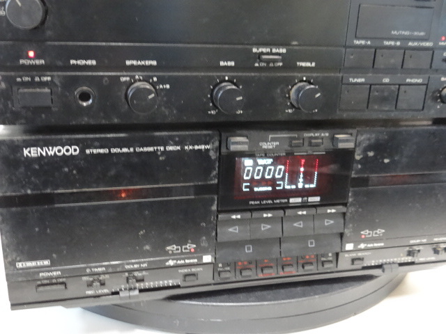 H1562　Kenwood　KT-747、KA-949、KX-949W　AKAI オーディオタイマー DT-128　電源のみ確認済み　ジャンク品_画像5