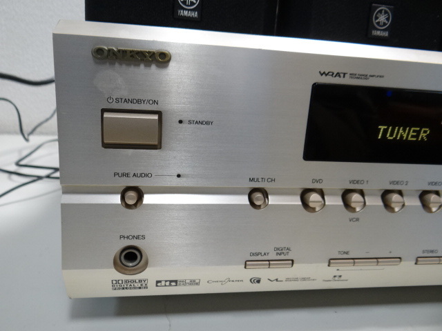 H1602　ONKYO オンキョー AVセンター TX-SA504　スピ－カ－YAMAHA NX-210P【4個】NX-C210【１個】動作確認済　中古品_画像2