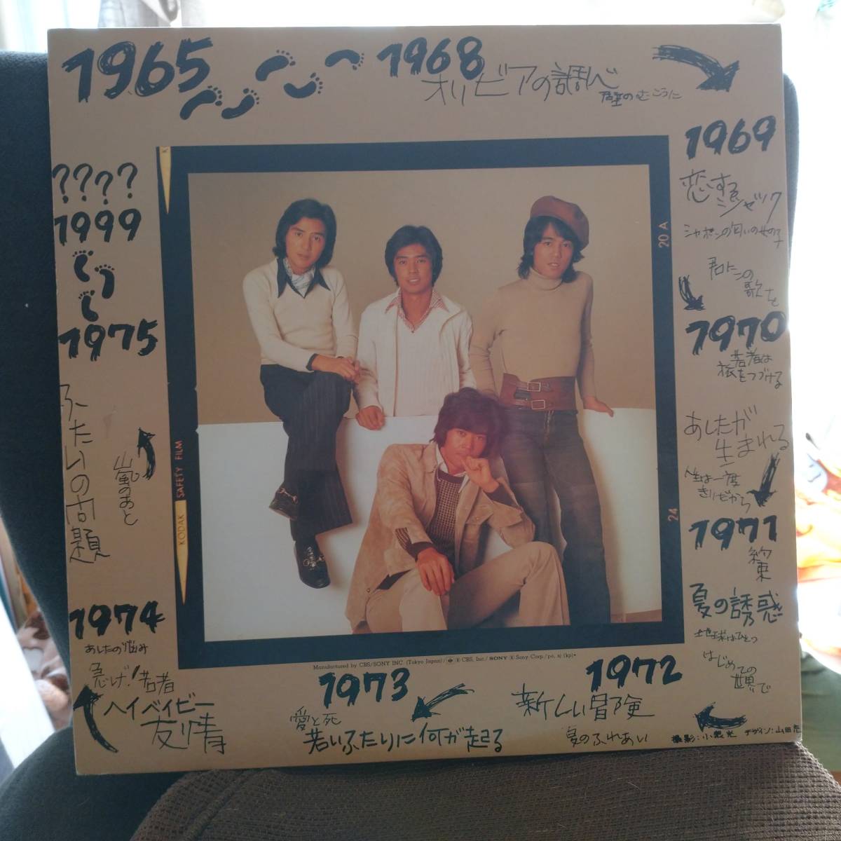 LPレコード 邦楽　フォーリーブス　11965〜1975　SOLI-76/77　中古品_画像3