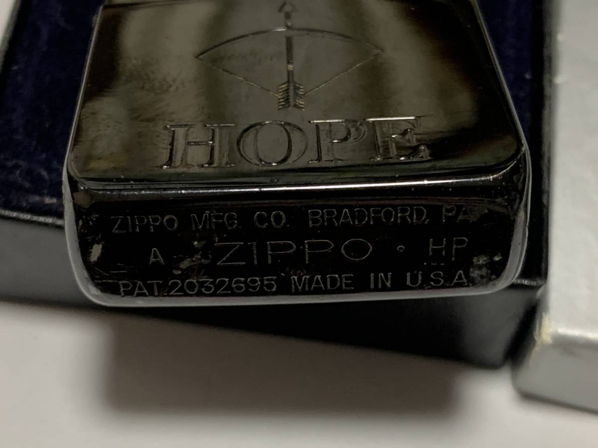 2001年製 1941レプリカ HOPE ホープ ブラックアロー ZIPPO USED現状の画像3