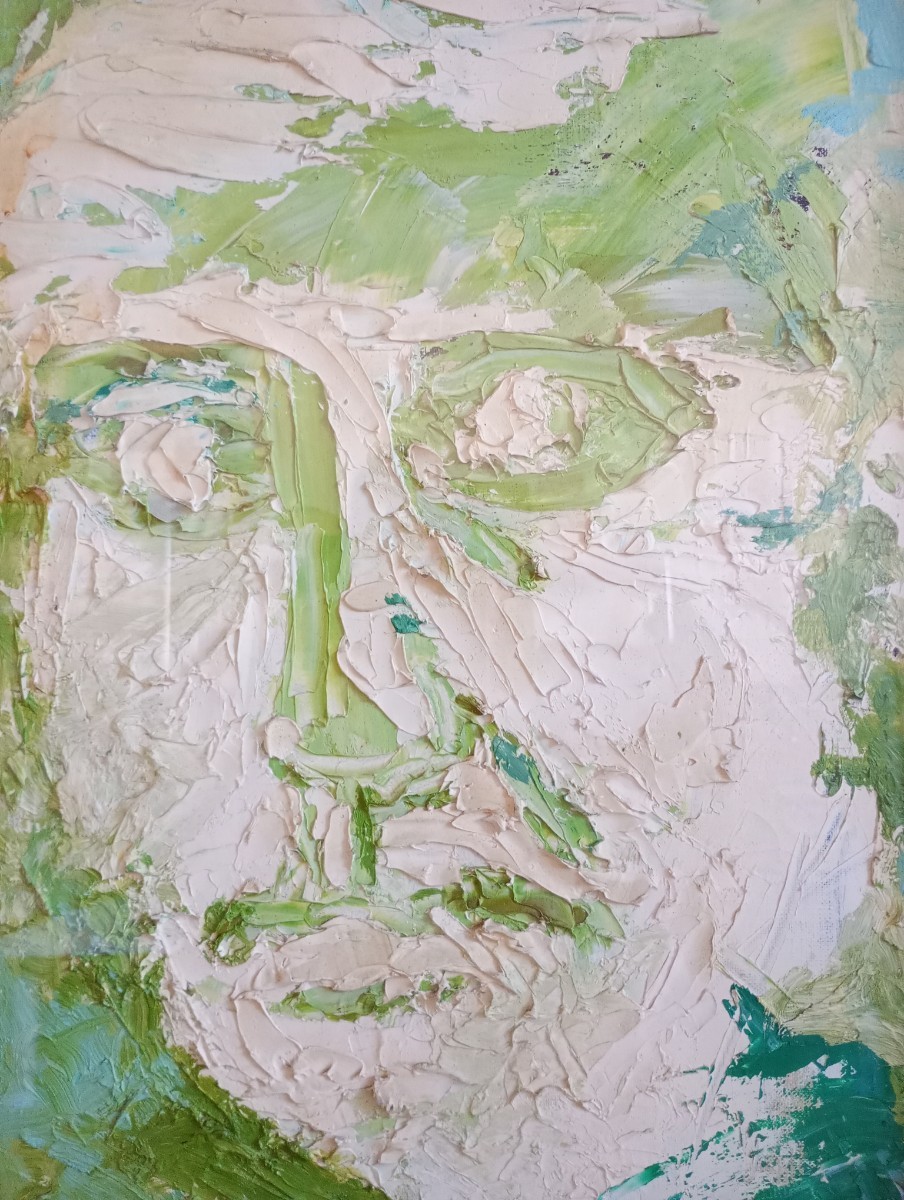 ☆原精一 『顔』 油彩画 油絵 人物 春陽会賞受賞 図画会会員 8 ☆原精一 『顔』 油彩画 油絵 人物 春陽会賞受賞 図画会会員 8
