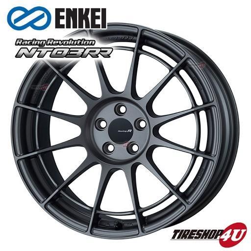 送料無料 ENKEI Racing Revolution NT03RR 18インチ 18x9.0J 5/114.3 +27 MDG マットダークガンメタリック 新品ホイール1本価格_画像1