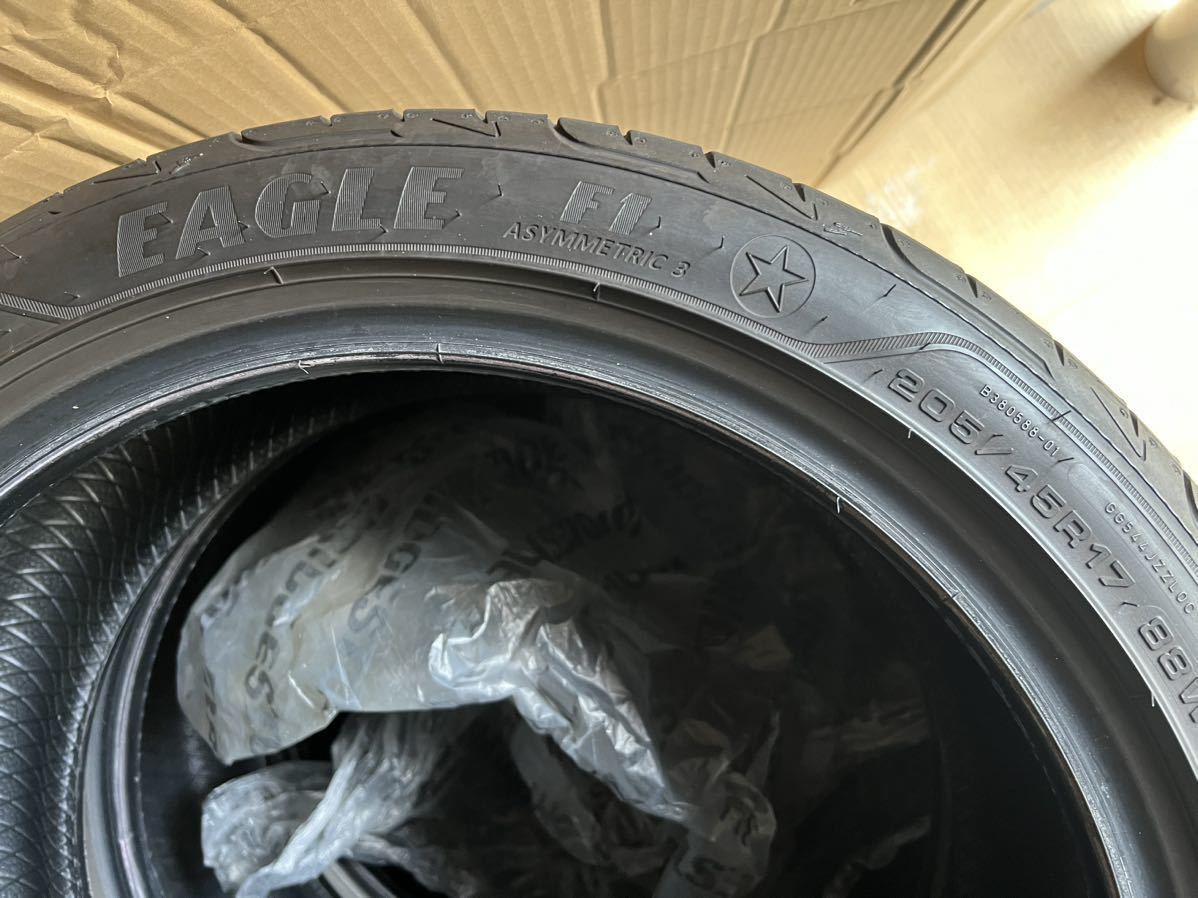 ★送料無料★バリ山★2021年47週製造★205/45R17 グッドイヤー EAGLE F1 Asymmetric3 タイヤ MINI ヤリス　ロードスター　即決 4本セット_画像5