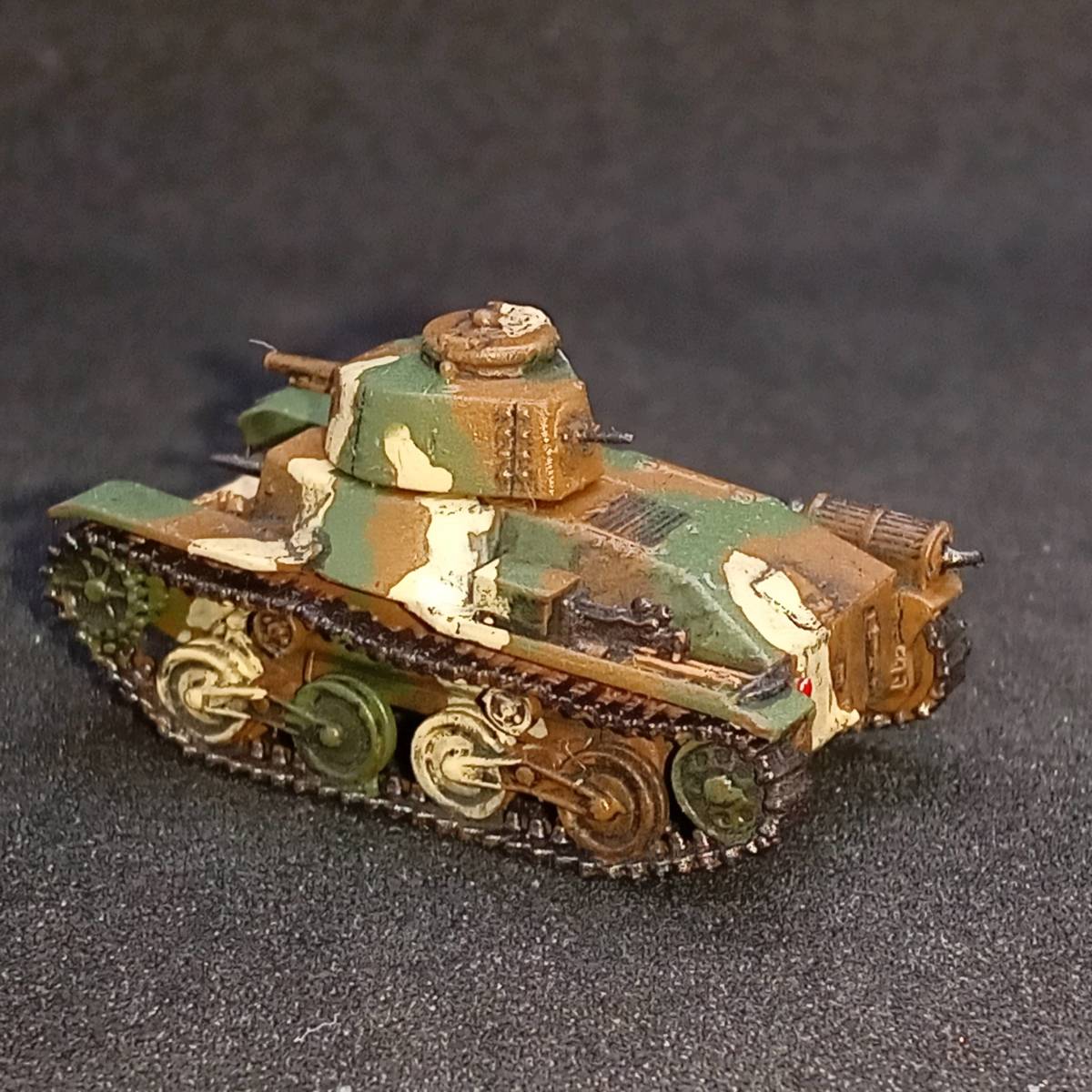 ●完成品1/144 四式軽戦車ケヌ,”幻の軽戦車！”,出品２,本土決戦塗装,echokou1989製,日本,WW2,自作ver_画像4