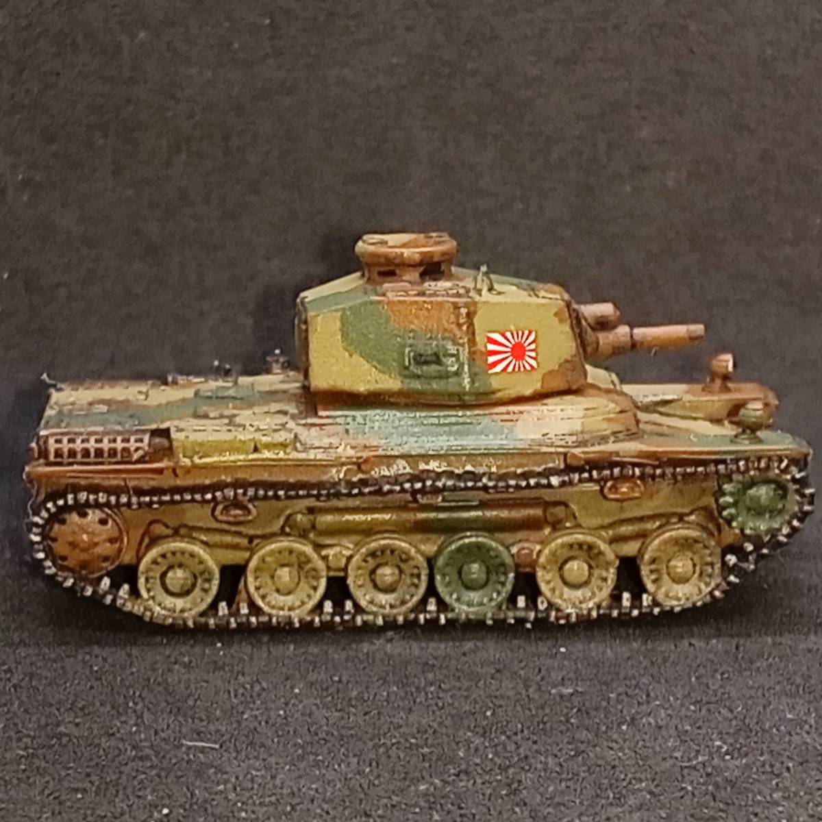 * final product 1/144 two type . tank ho i,~ heating power support + direct war .. switch hita-!~, sharing equipped!3 color camouflage A, Japan,WW2, original work ver