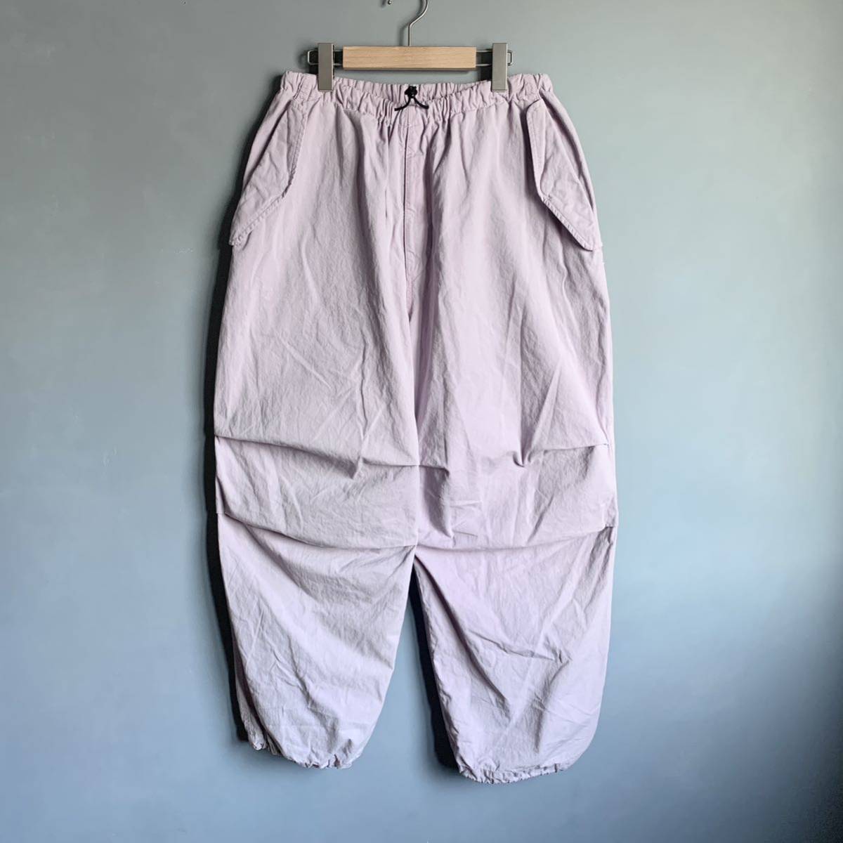 INNAT Easy Over Pants インアット スノーカモパンツ イージーオーバーパンツ ミリタリーパンツ ワイドシルエット 薄ピンク lt purple
