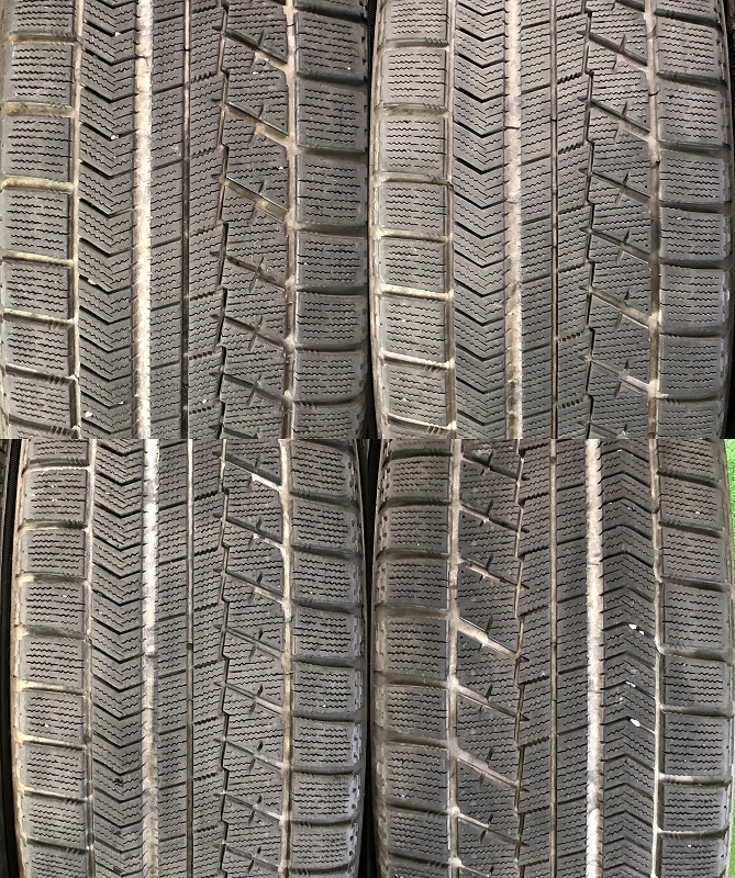 ★2018年製 225/55R17 97Q ブリヂストン VRX 中古 スタッドレス/WAREN アルミホイール付き 4本 5穴 PCD:114.3 IN38★_画像4