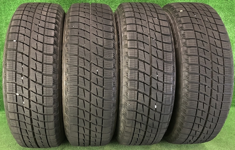 195/65R15 91Q ICE ESPORTE 中古 スタッドレス/WAREN 中古 社外 アルミホイール付き 4本 5穴 PCD:114.3 IN53_画像3