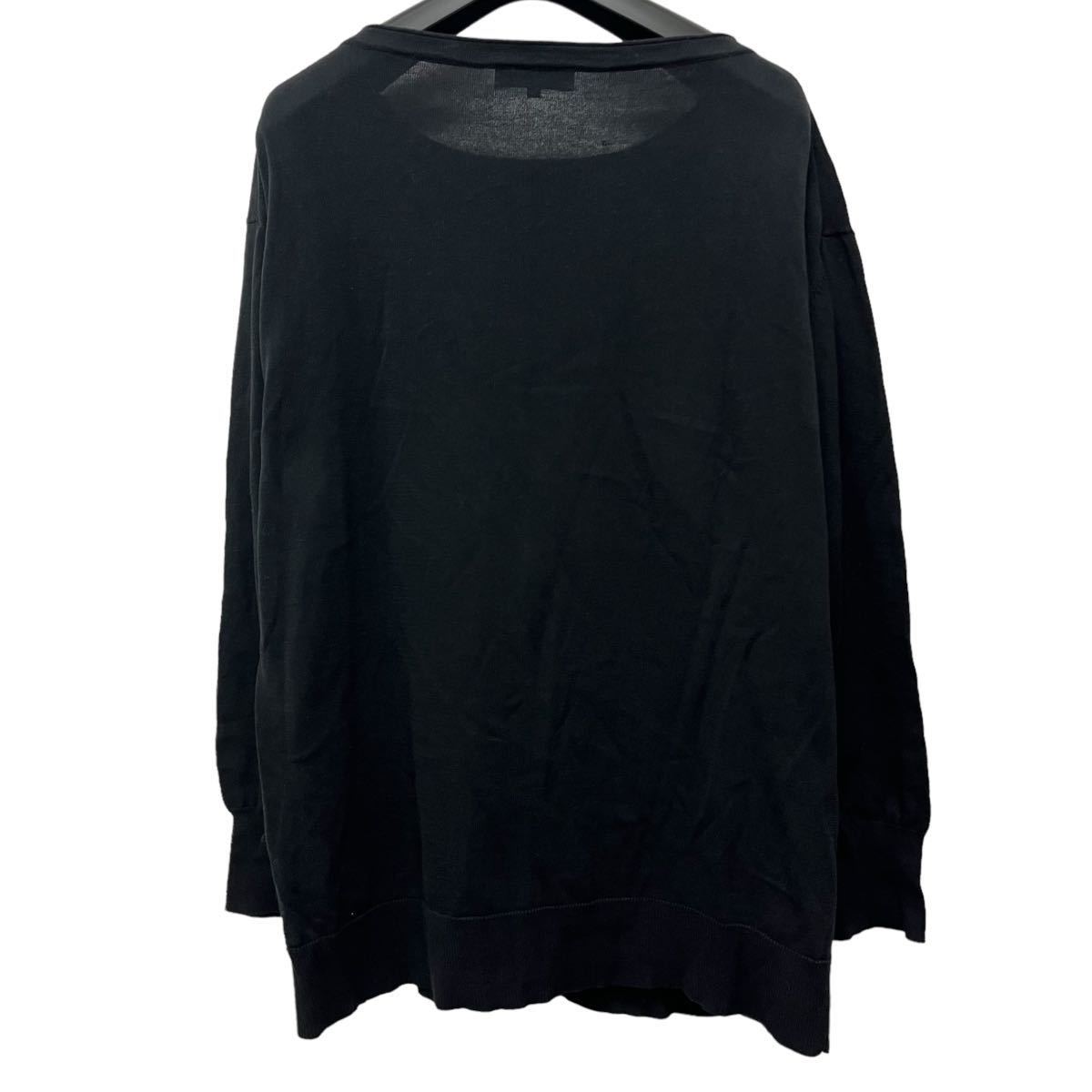 MOGA / モガ レディース 長袖Tシャツ カットソー ブラック 2サイズ 薄手 O-2027の画像4