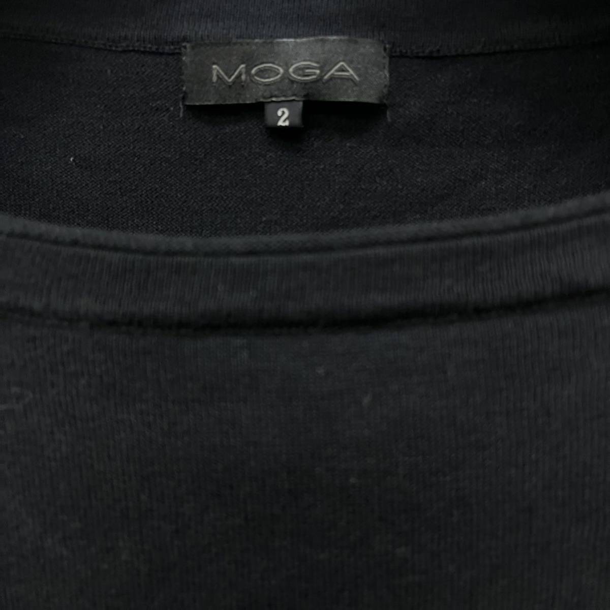 MOGA / モガ レディース 長袖Tシャツ カットソー ブラック 2サイズ 薄手 O-2027の画像3