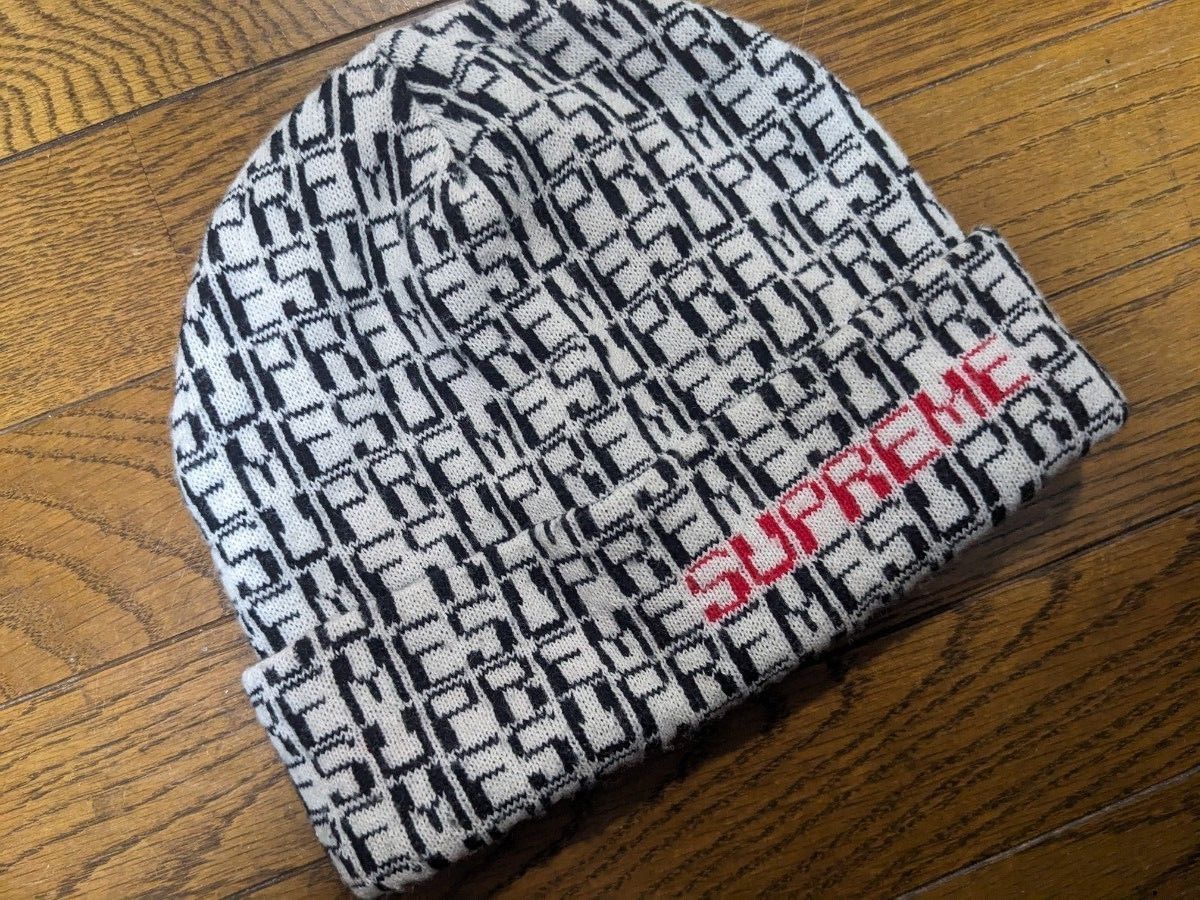 新品同様★SUPREME 19AW Digital Beanie★シュプリーム★ ニット帽★ ニットキャップ