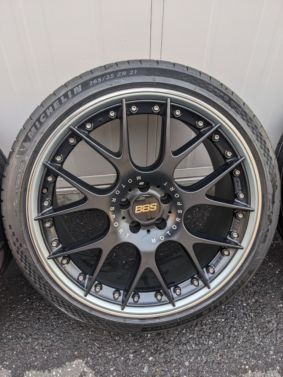 BBS CH-R2 21インチ タイヤ ホイールセット 美品 ベンツ アウディ など PCD 112の画像7