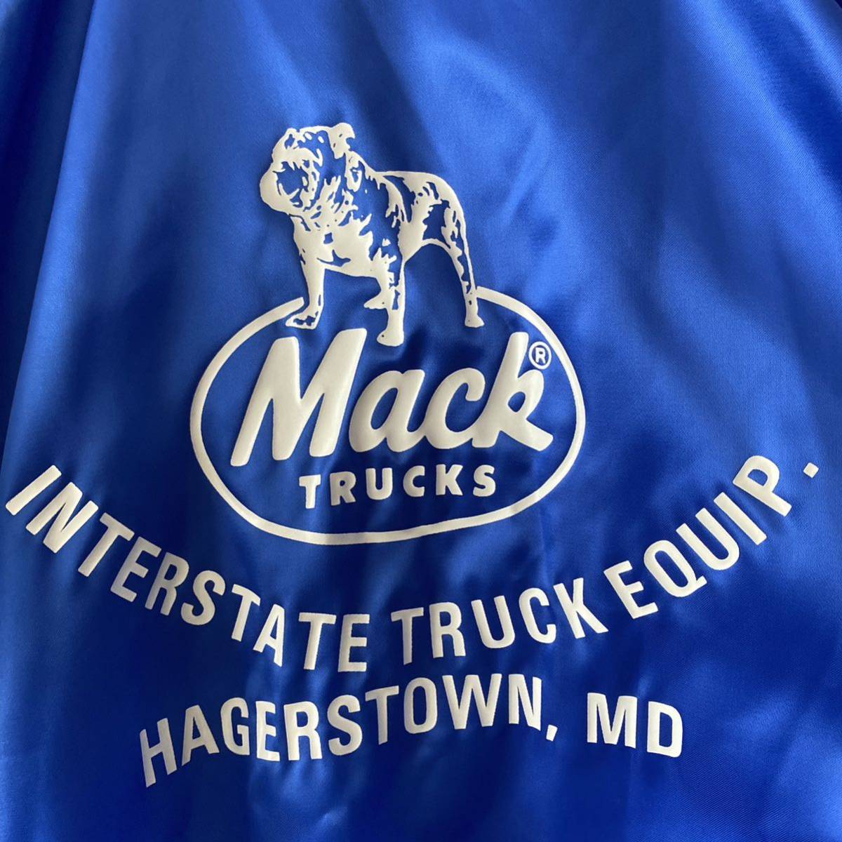 ビンテージ マックトラック ナイロンジャケット Mack TRUCKS K-Products 米国製90s 古着 ブルゾン _画像9