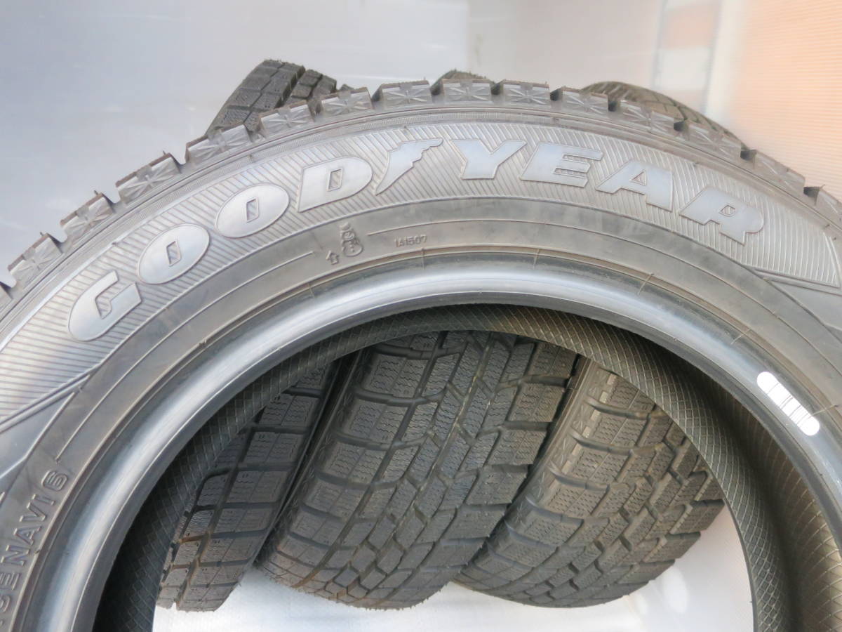 ◆175/65R15 84Q GOODYEAR ICENAVI 6 STUDLESS製造2020年のスタッドレスタイヤ4本◆バリ山！！程度良い！！◆売切り　_画像4