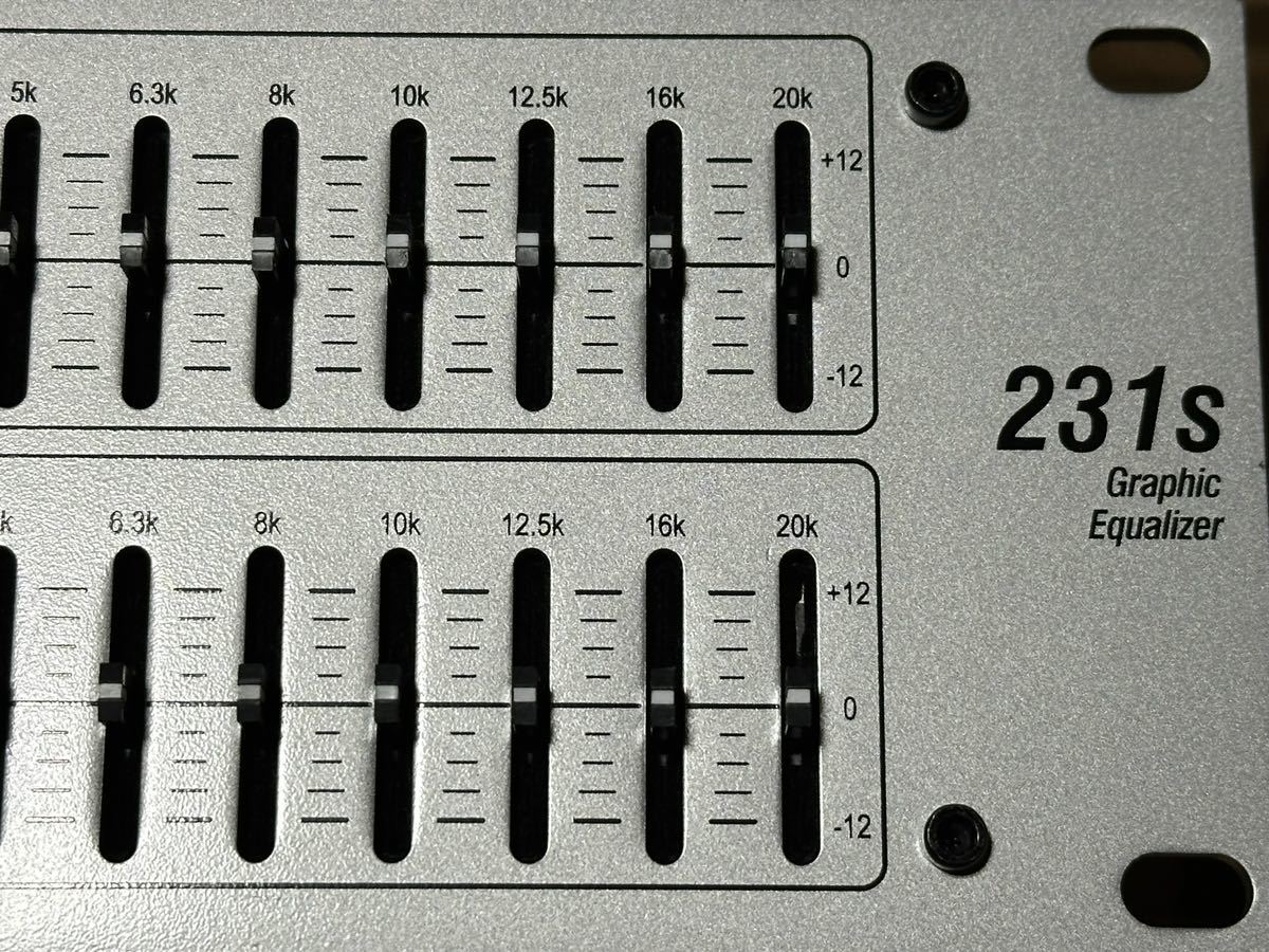 dbx Model 231s EQ ダサく グラフィックイコライザー dbx Model 231s EQ ダサく グラフィックイコライザー