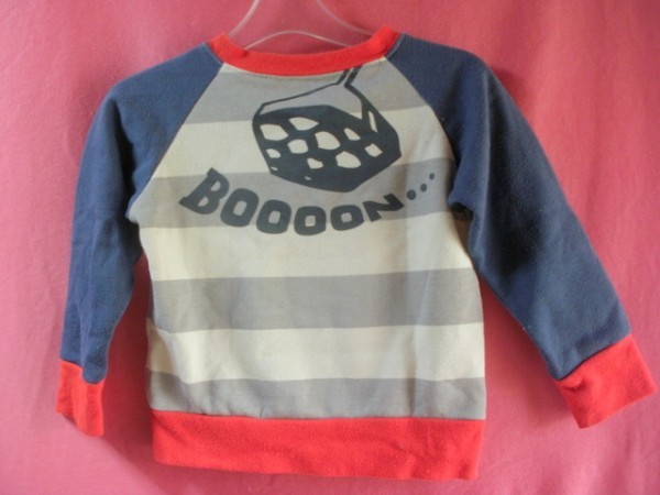 ＵＳＥＤ キッズ POPPOPCLOUD トレーナー③ サイズ１００ 紺/グレー/ベージュ/赤系