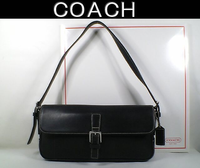 ★未使用に近い！★ＣＯＡＣＨ　コーチ★ＣＯＯＬでとってもお洒落なフルレザーワンショルダーバッグ 7784 ■ＣＯＡＣＨチャームプレート付_画像1