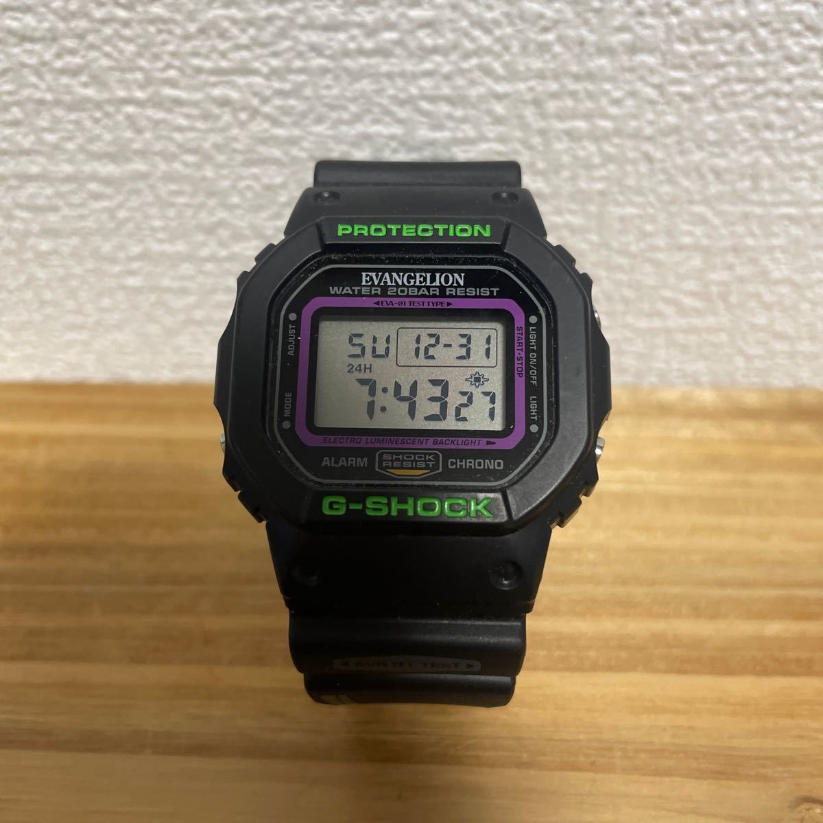 コラボ/G-SHOCK/スピード/時計/DW-5600/エヴァンゲリオン/初号機/カシオ/入手困難/レア/限定 CASIO 腕時計 電池 DW 碇シンジ