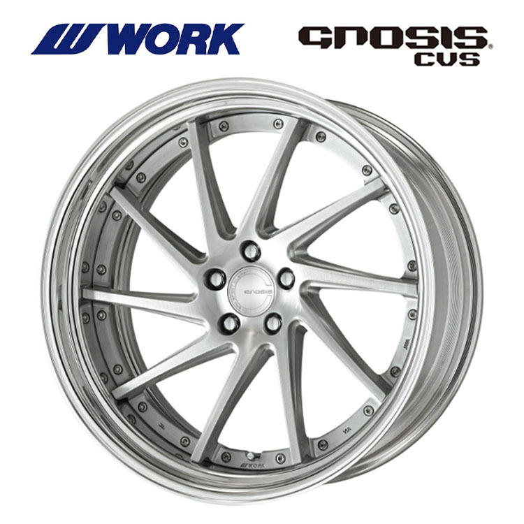 送料無料 ワーク GNOSIS CVS STEP RIM ミドルコンケイブ DEEP RIM Odisk 10J-21 +58～－20 5H-120 【2本 セット 新品】