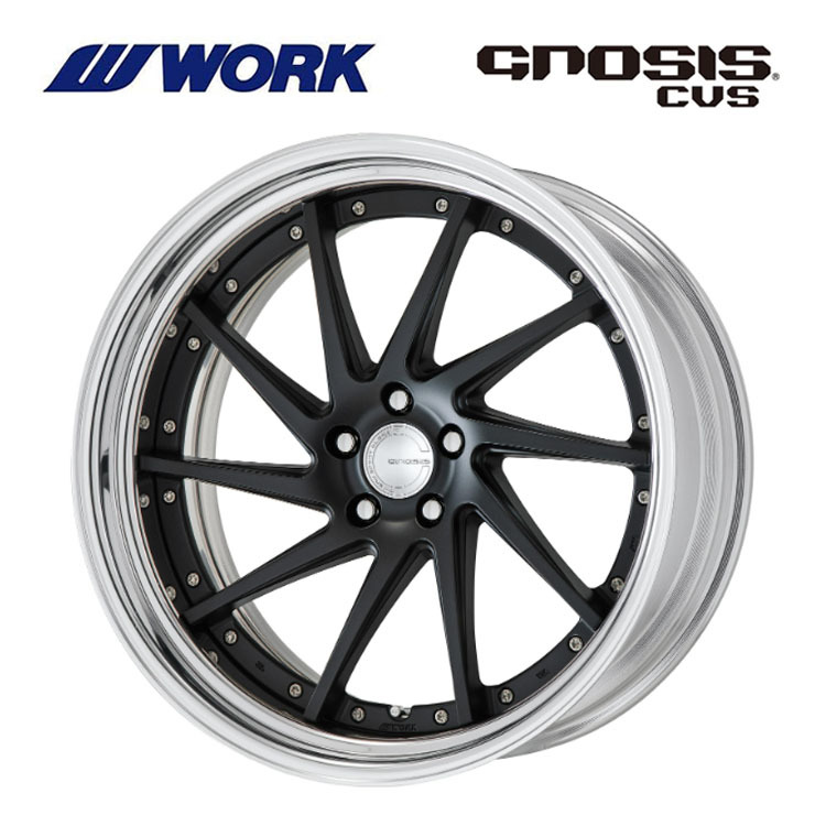 送料無料 ワーク GNOSIS CVS STEP RIM ミドルコンケイブ DEEP RIM Odisk 10.5J-21 +64~-26 5H-112 【4本セット 新品】