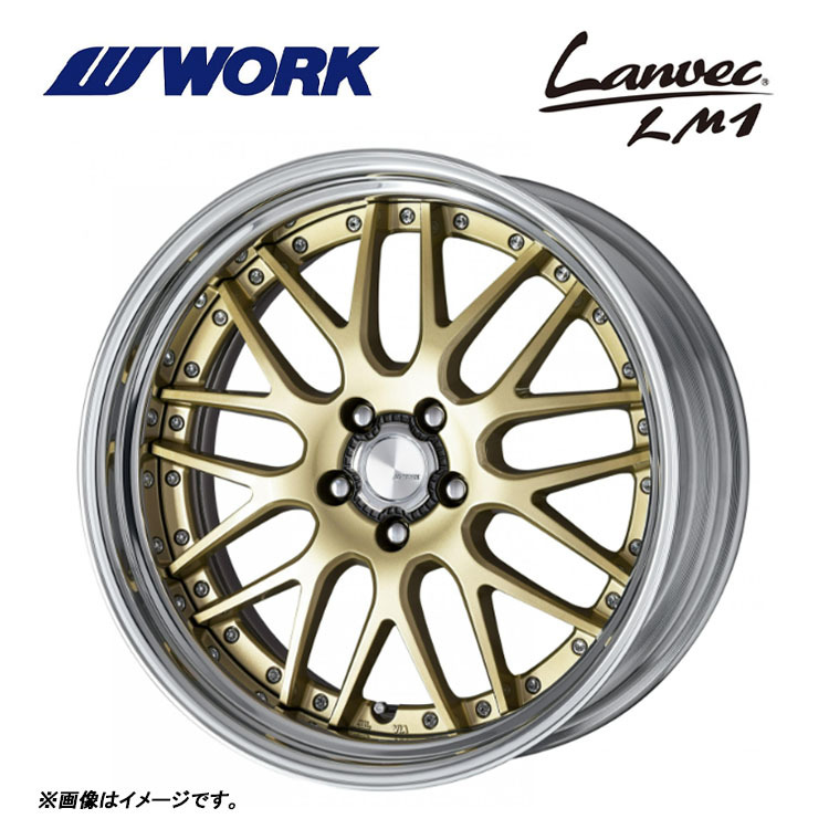 送料無料 ワーク Lanvec LM1 STEP RIM DEEP RIM Odisk 11J-20 +84～－20 5H-100 (20インチ) 5H100 11J+84～－20【1本単品 新品】_画像1