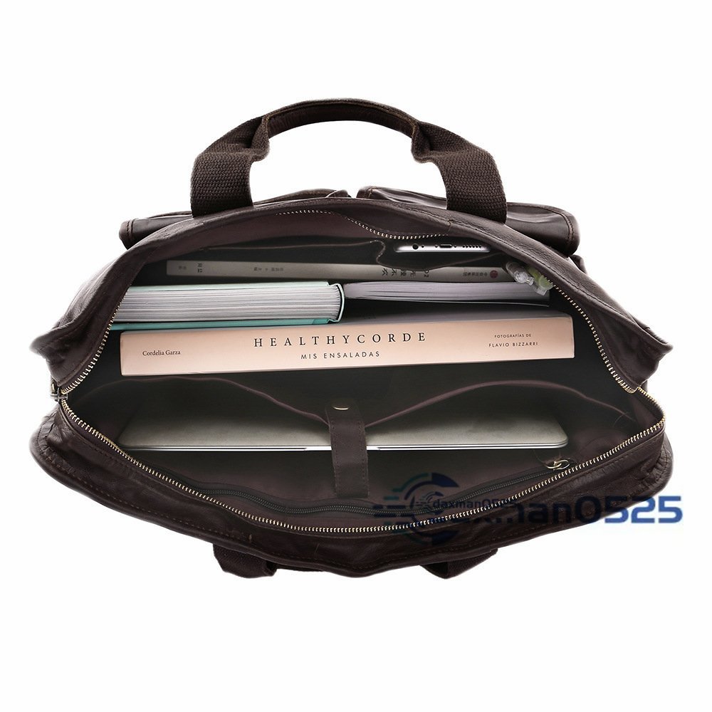 人気新品 メンズバッグ レザー 持ち手付き ショルダーバッグ 本革 ビジネス トートバッグ ブリーフケース、通勤 書類かばん 鞄 出張_画像3