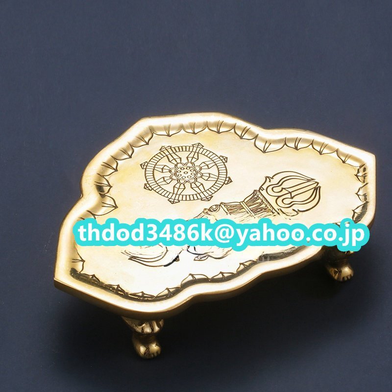 密教法具 寺院用仏具」真言宗 豆型 金剛盤 仏具 仏教工芸品 真鍮 密教法具 寺院用仏具」真言宗 豆型 金剛盤 仏具 仏教工芸品 真鍮