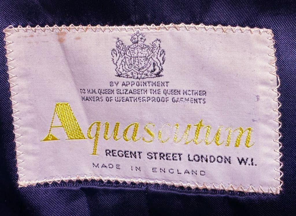 Aquascutum アクアスキュータム 70s リーファーコート アルスターコート イギリス製 short38 横浜信濃屋別注同仕様赤ウールライニング②_画像6