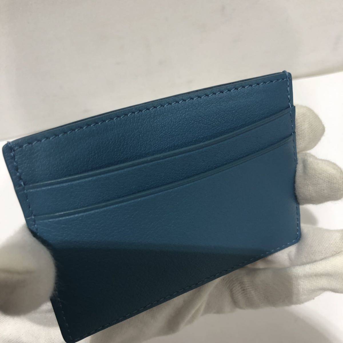 【LOEWE】ロエベ LOEWE×スタジオジブリ TurnipHeadPlain Cardholder カードケース アナグラム C643322X14 ブルー レザー ts202401_画像6