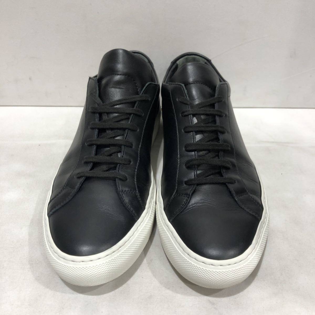 【COMMON PROJECTS】 ローカットスニーカー コモンプロジェクツ 黒 ブラック レザー 1658 43 7547 ts202401の画像2