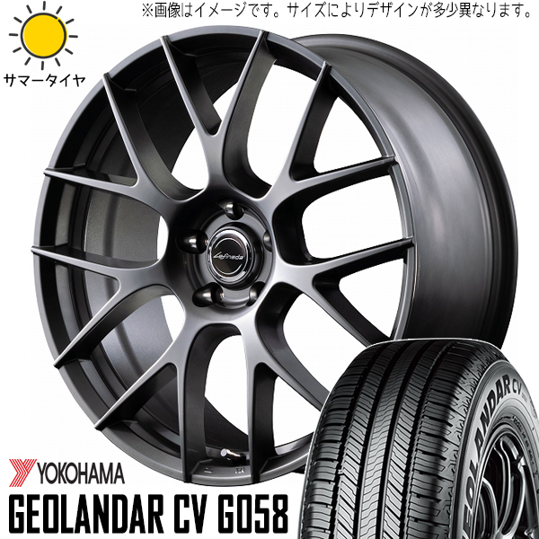 新品 アルファード ヴェルファイア 40系 225/60R18 GEOLANDAR G058 レフィナーダ 18インチ 7.0J +40 5/120 サマータイヤ ホイール 4本SET_画像1