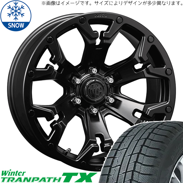 新品 デリカ エクストレイル 215/70R16 16インチ TOYO トランパス TX CRIMSON MG GOLEM スタッドレス タイヤ ホイール セット 4本_画像1