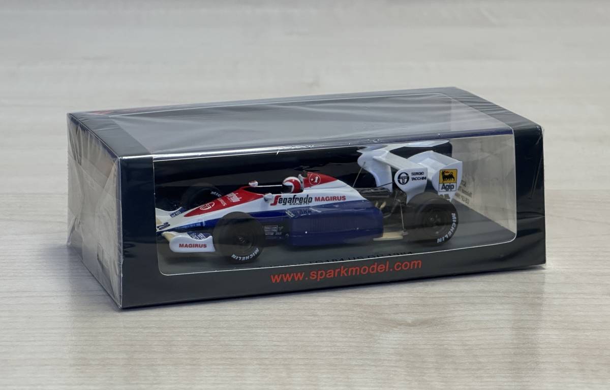 新品未開封品 1/43 Spark スパーク Toleman トールマンTG184 1984年 F1 US アメリカGP #20 Johnny Cecotto ジョニー・チェコット S2780_画像2