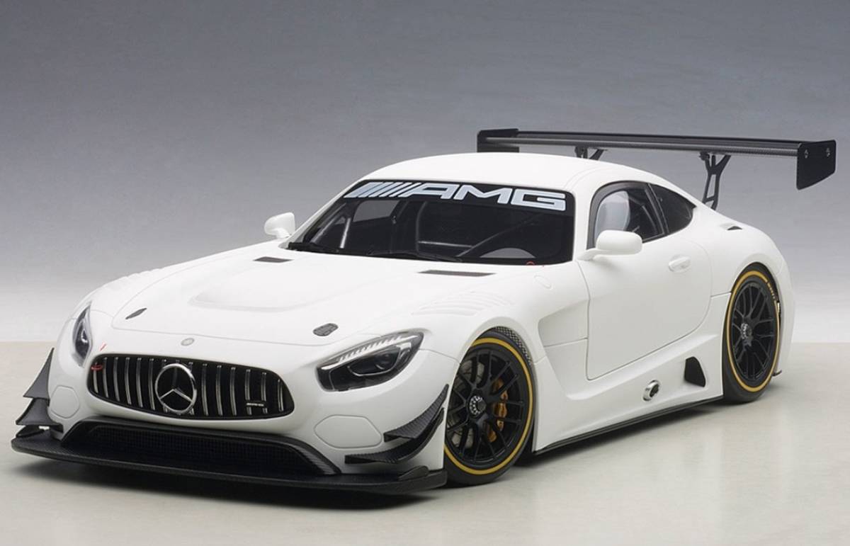 新品未展示 1/18 AUTOart オートアート MERCEDES-AMG GT3 メルセデスAMG GT3 MATT WHITE マットホワイト 81531