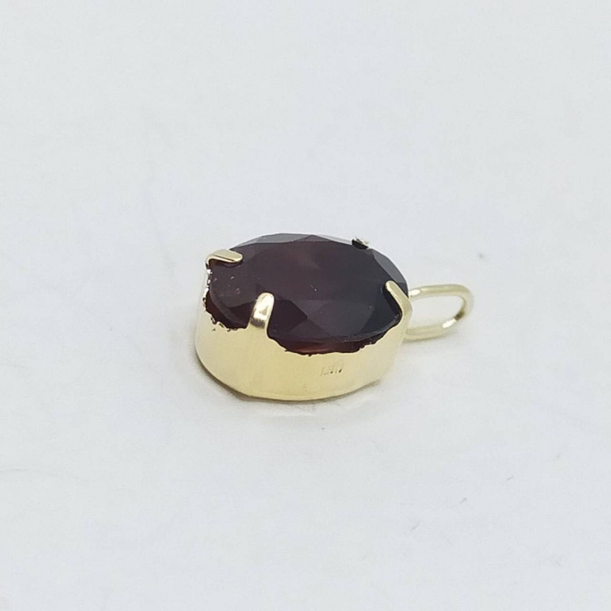 天然石　ガーネット　garnet  K18ペンダントトップ ペンダントトップ チャーム　1.30 ct 1月　誕生石