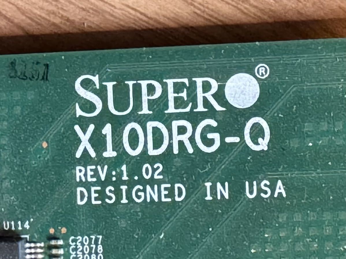 ★美品★ SUPERMICRO X10DRG-Q LGA2011-3 DUAL CPU マザーボード 2スロットGPU4枚対応可能 GPUサーバー XEON E5 V3/V4_画像7