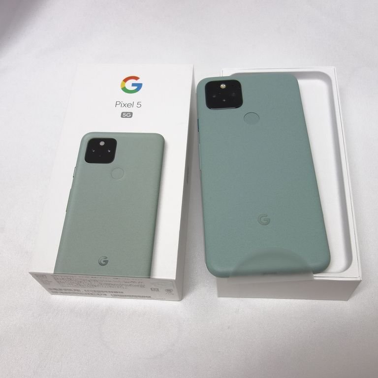 新品 未使用 SIMロック解除済み Google Pixel 5 5G G5NZ6 Sorta Sage128GB au 一括購入品 送料無料 インボイス可 【a0119-260-0122】清T_画像2