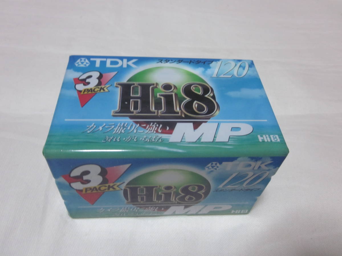 #[TDK ]#[Hi8 video cassette tape ]#[ unused ]#[3 pcs set ][P6-120HMPRX3 120 standard type ]#[ postage 230 jpy #