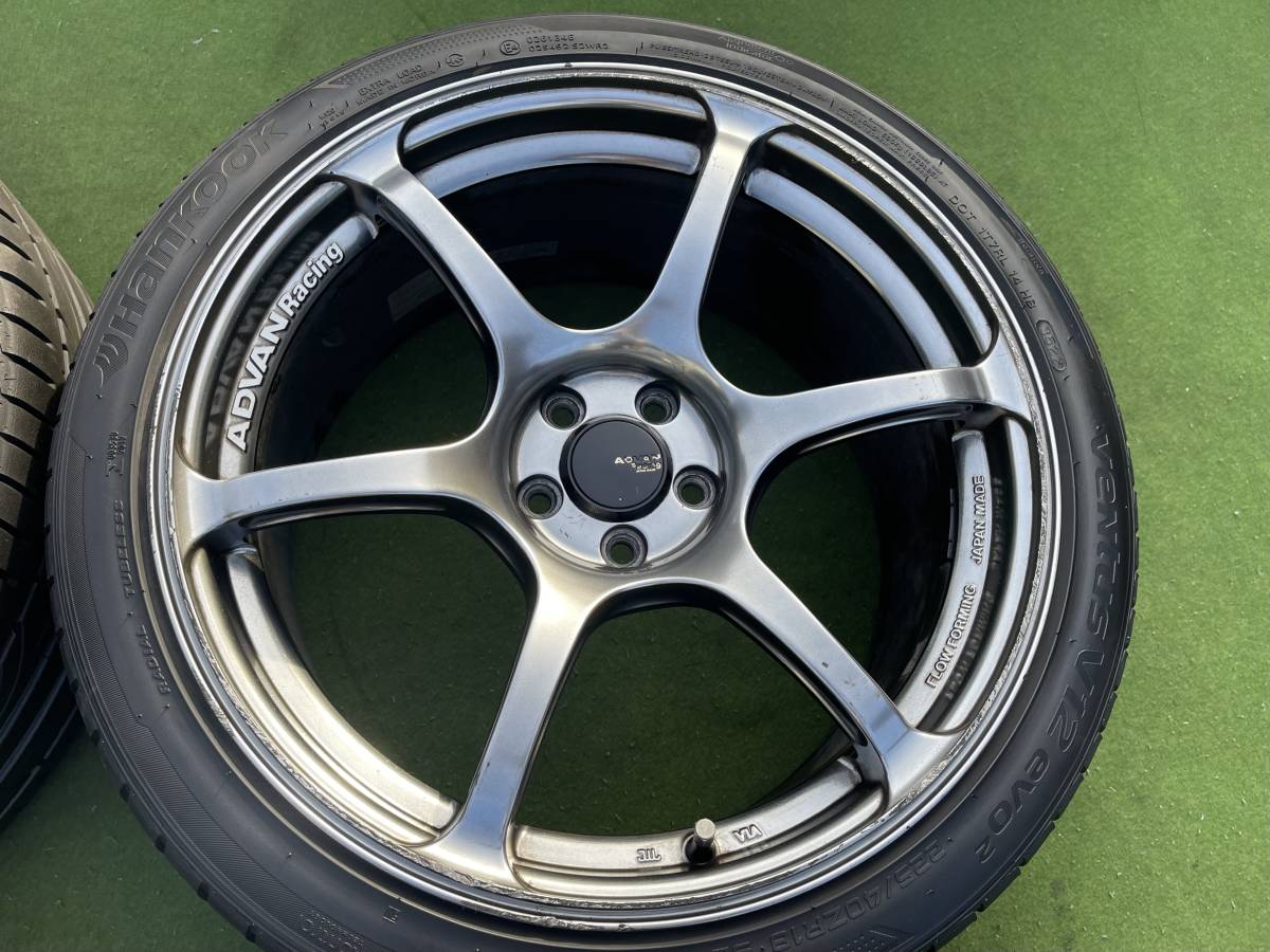 ◆ 希少！YOKOHAMA ADVAN RACING FLOW FORMING◆18x8.5J+35/9J+52/PCD:114.3/5穴◆4本225/40ZR18.235/40R18.プリウスインプレッサ 86,BRZ等_画像6