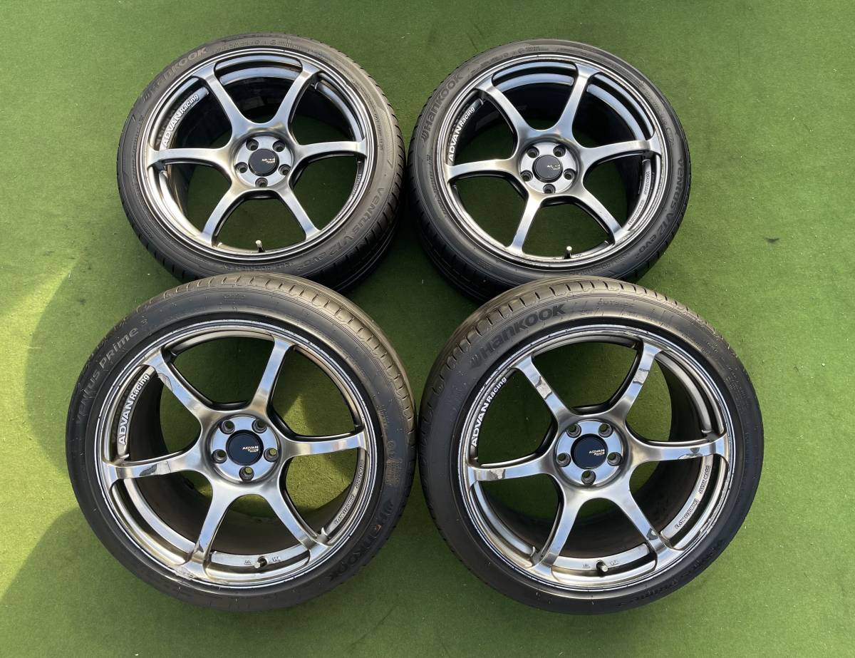 ◆ 希少！YOKOHAMA ADVAN RACING FLOW FORMING◆18x8.5J+35/9J+52/PCD:114.3/5穴◆4本225/40ZR18.235/40R18.プリウスインプレッサ 86,BRZ等_画像1