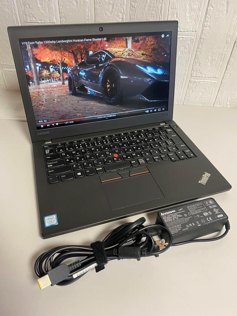 送料無料 Lenovo ThinkPad X270 第七世代 Core-i7 7500U 2.7Ghz～ターボ最大3.5Ghz/メモリ8GB/新品SSD256GB/Webカメラ/Wi-Fi/軽量モバイル_画像1