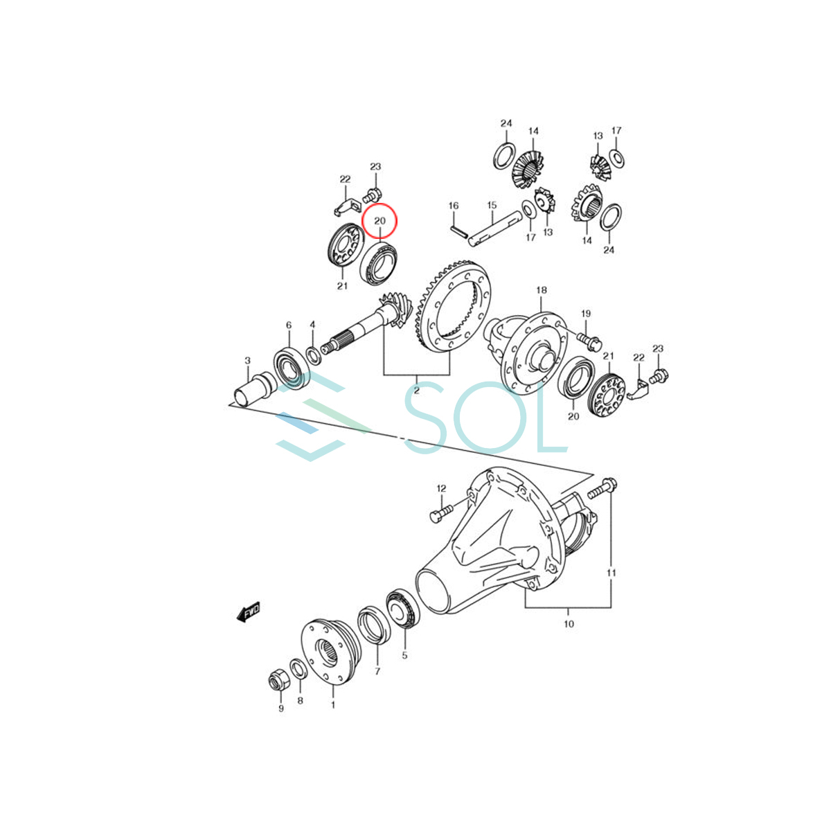 スズキ キャリィ エブリィ(DA32W DA5V DA52T DA52V DA52W DA62V DA62W DA64V DA64W) フロント ハブベアリング 左右セット 09265-41001_画像5