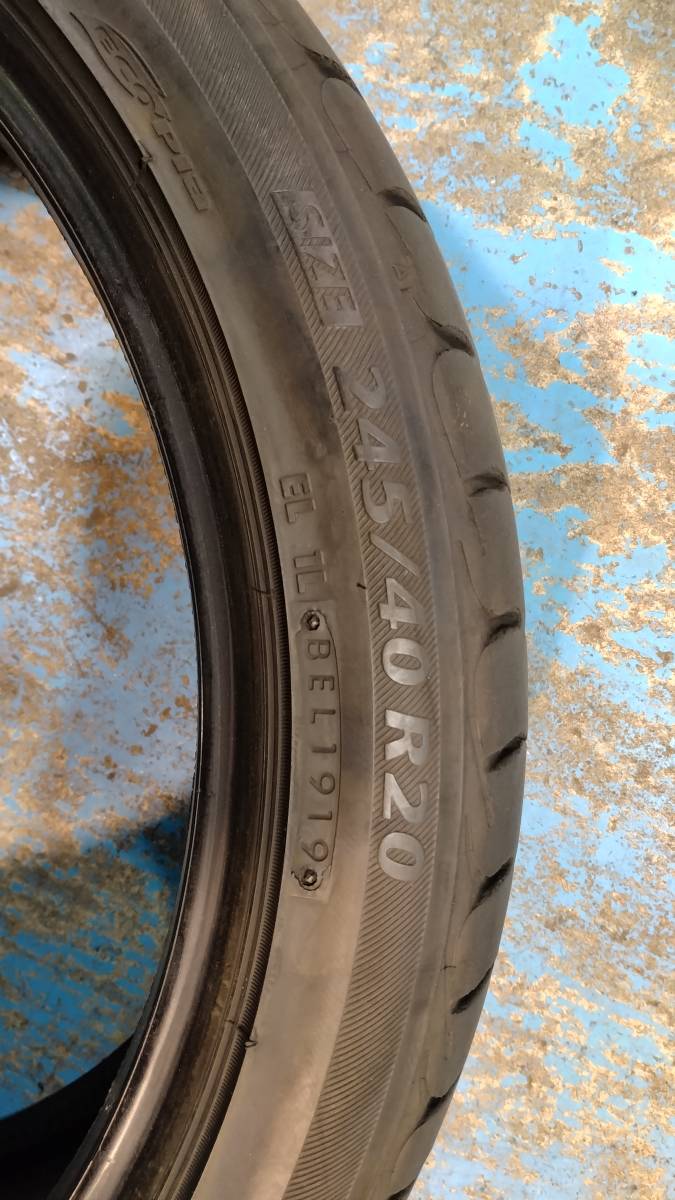 【即落札設定】バリ山♪ 245/40R20 プレイズ PX-RV 2019年製 中古 2本 Playz 245/40/20 アルファード ヴェルファイア エルグランド_画像4